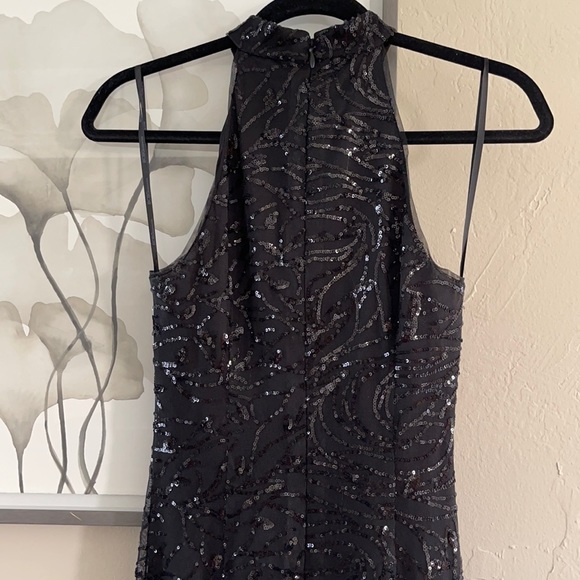 BCBGeneration Black Sequined Maxi Dress - Picture 5 of 5